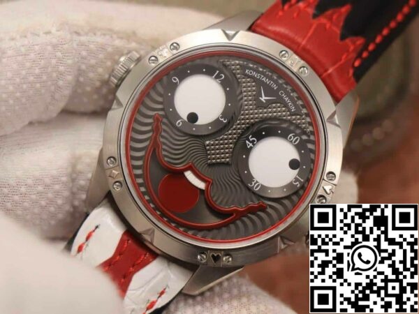 z5613584750753 24d9d03807e4bdf9380410c61d5d8f29 Konstantin Chaykin Joker K07 Quadrante Grigio Cinturino Rosso 1:1 Best Edition TW Factory V3s Versione