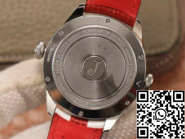 z5613585205549 40e5a7b4b3efff0f0228526652b391c7 Konstantin Chaykin Joker K07 Grey Dial Red Strap 1:1 Cea mai bună ediție TW Factory V3s Version