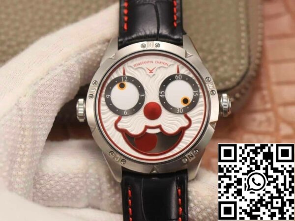 z5613585916459 33fc1b746abafae91da447d764fd51d0 Konstantin Chaykin Joker K07 White Dial Red Strap 1:1 Best Edition TW Factory V3s Versie