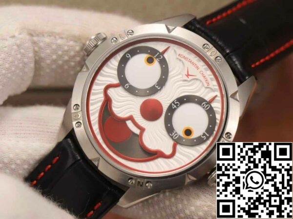 z5613586349396 faa7be59c70f2b69dd9bc0f9c3f10595 Konstantin Chaykin Joker K07 White Dial Red Strap 1:1 Cea mai bună ediție TW Factory V3s Version