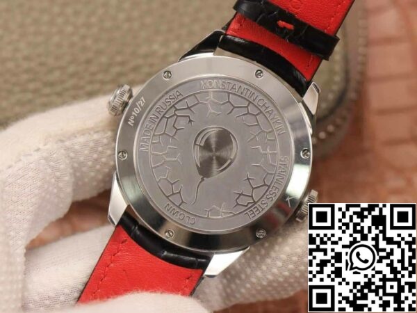 z5613586884897 fffd49b7f9916eef0f631375124658c7 Konstantin Chaykin Joker K07 White Dial Red Strap 1:1 Best Edition TW Factory V3s Version