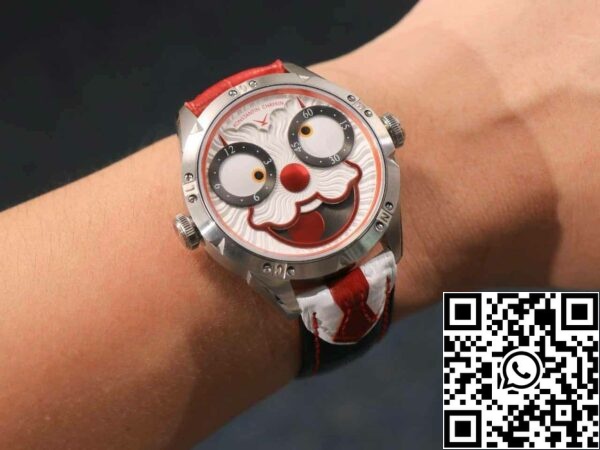 z5613587174139 9be576ac11eb8b14e9f876eac4160910 Konstantin Chaykin Joker K07 White Dial Red Strap 1:1 Best Edition TW Factory V3s Version