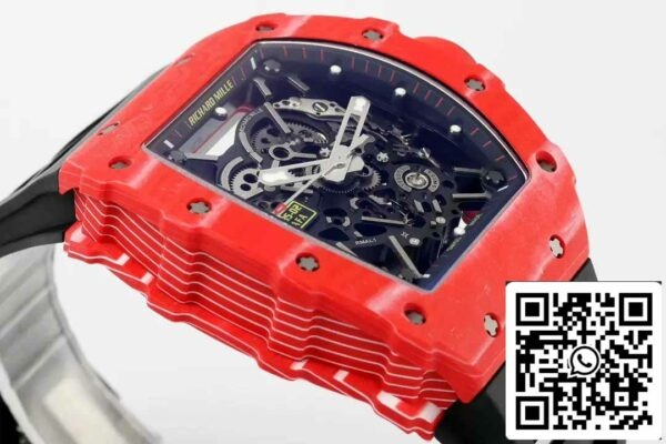 z5629225594178 4cfd735afd93ec9d11a40d09964f3aa1 Richard Mille RM035-02 NTPT Carbon 1:1 Best Edition ZF Factory Red Demon Version Black Strap