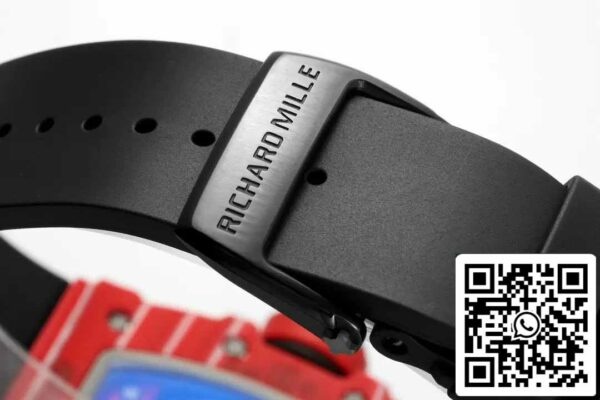 z5629225704237 cbe3c20cc5cd16f3f300f95372b370a6 Richard Mille RM035-02 NTPT Carbon 1:1 Best Edition ZF Factory Red Demon Version Czarny pasek