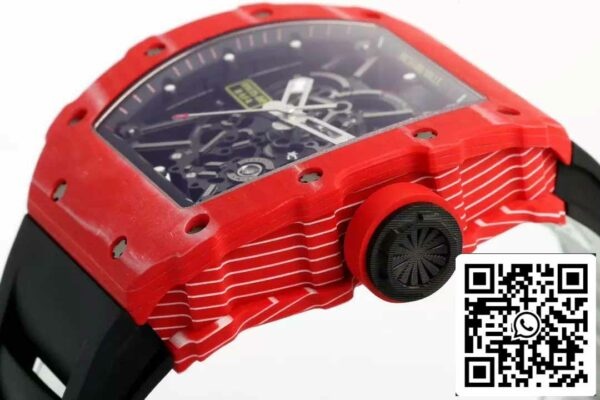 z5629225817596 15ad0b9ceaa5f4e9b777f3642d1e6805 Richard Mille RM035-02 NTPT Carbon 1:1 Best Edition ZF Factory Red Demon Version Black Strap