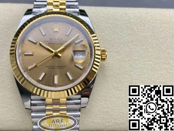 z5663357632092 8128632e588c08d4d7b0a2c871ac85d0 Rolex Datejust m126333-0010 ARF Factory 1:1 Best Edition galvanoitu 18k kultaa