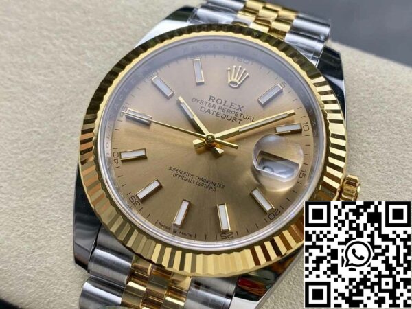 z5663357821303 0b3c2afd7e46c456cd89defb1cd3eed7 Rolex Datejust m126333-0010 ARF Factory 1:1 Best Edition électrodéposée en or 18k