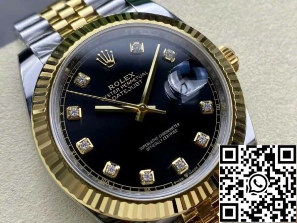 z5663358702486 f9ef79752a42bee3200324eb6a056718 Rolex Datejust m126333-0006 ARF Factory 1:1 Best Edition 18k arany galvanizált kiadás