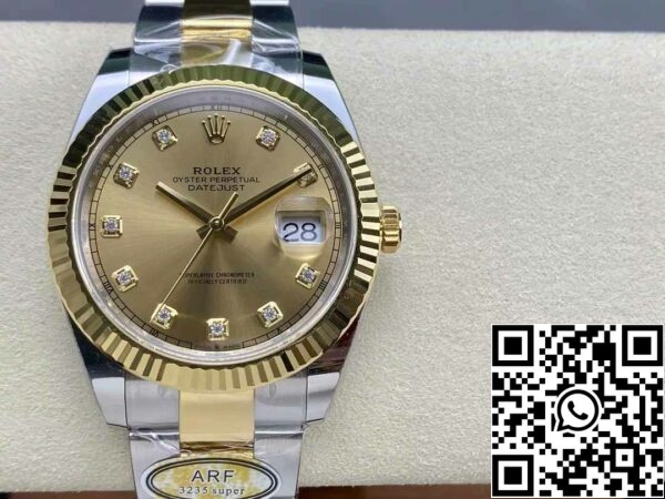 z5663407037725 0ada664d1ac4065c78ebe1618dc983b7 Rolex Datejust m126333-0011 Oyster Strap ARF Factory 1:1 Best Edition pokryty galwanicznie 18-karatowym złotem