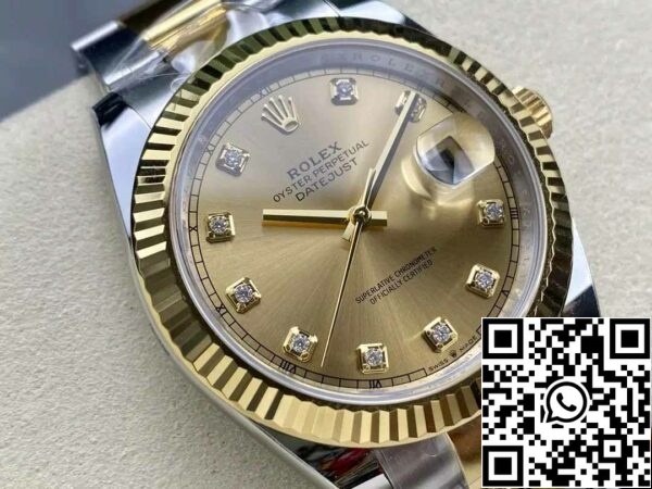 z5663407122103 cf58b21003c6254639bb35110623e032 Rolex Datejust m126333-0011 Oyster Strap ARF Factory 1:1 Best Edition галванично покритие от 18-каратово злато