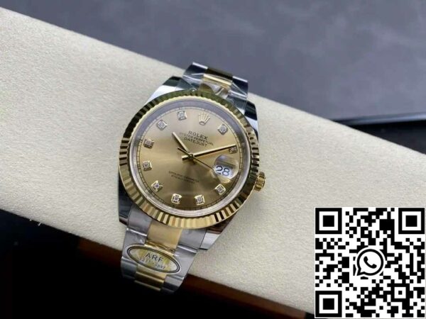 z5663407318091 9434a4035604c72311f1be8607e83cc3 Rolex Datejust m126333-0011 Oyster Strap ARF Factory 1:1 Best Edition elektropläterad med 18k guld