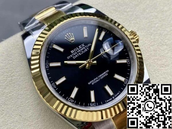 z5663409352369 cff2fced8439bb701f34b4c389e68ba4 Rolex Datejust m126333-0013 Cinturino Oyster ARF Factory 1:1 Best Edition placcato oro 18k