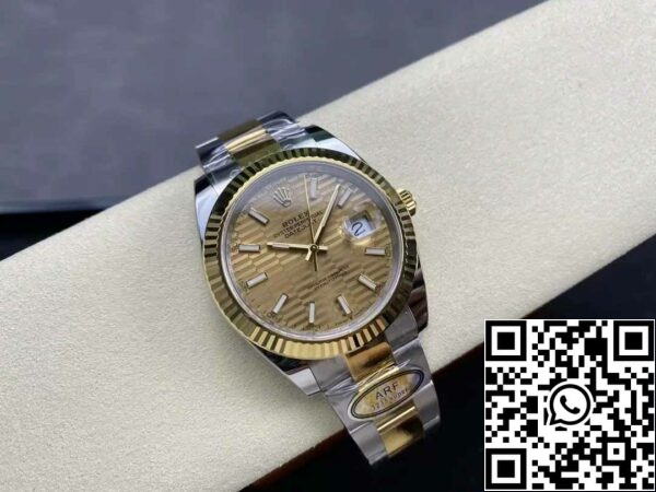 z5663412520953 6417e85d96057a52f7fa9ec6415d6a55 Rolex Datejust m126333-0009 Oyster Strap ARF Factory 1:1 Best Edition galvaniseret med 18k guld