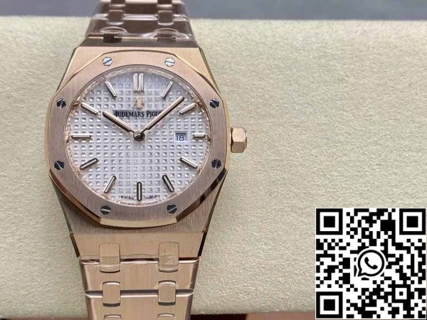 z5742669133740 83762479821b91f832afe4ac9b08686f Audemars Piguet 67651 kvartsi 33mm 1:1 Best Edition ZF Factory valkoinen soittaa Rose Gold