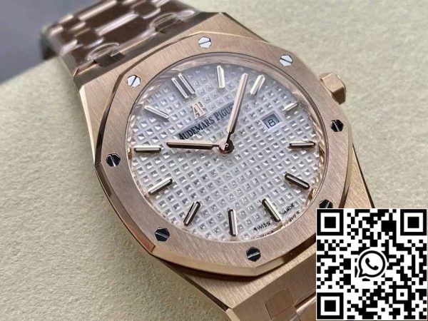 z5742669243502 a9a1eecdc9ec9b8dbf9618a451823590 Audemars Piguet 67651 Quartz 33mm 1:1 Best Edition ZF Factory Fehér számlap rózsaarany