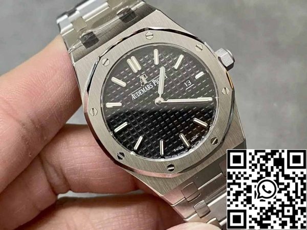 z5742674218892 77860e8987c24102cf0de426f1828e3b Audemars Piguet 67651 kvartsi 33mm 1:1 Best Edition ZF Factory musta kellotaulu hopea tapauksessa