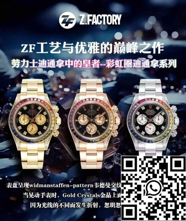 z5743914467544 a7b0f273d991e94569a2f8c274797c84 Rolex Daytona 116598RBOW 1:1 Best Edition ZF Factory 4130 Uhrwerk