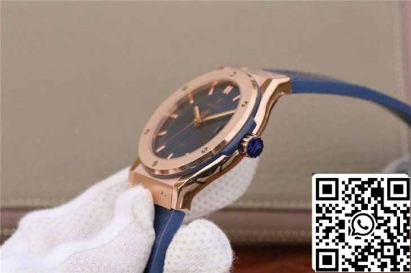 z5748996232821 9cc6a329e634bb5d3a6cfd49ac640162 Hublot Classic Fusion 542.OX.7180.LR 1:1 Best Edition JJ Factory Blue Dial Rose Gold