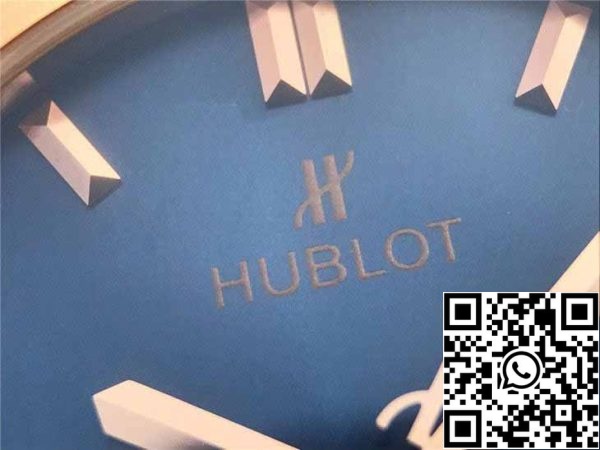 z5748996267785 594932e12529aec89e2866154e8b37f0 Hublot Classic Fusion 542.OX.7180.LR 1:1 Mejor Edición JJ Factory Esfera Azul Oro Rosa