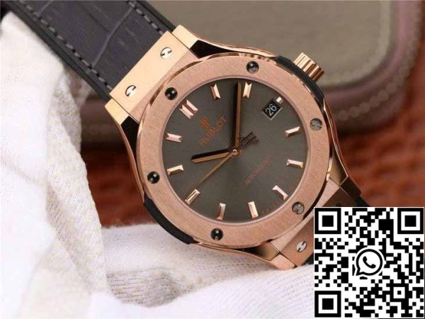 z5749000749397 39e624c6f5d8d9b0e7b2d85d2c3192e9 Hublot Classic Fusion 542.OX.7081.LR 1:1 Best Edition JJ Factory Grey Dial Rose Gold