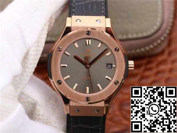 z5749000749512 b492ad16ca7d9abf48c895a093143b4b Hublot Classic Fusion 542.OX.7081.LR 1:1 Best Edition JJ Factory Grey Dial Rose Gold