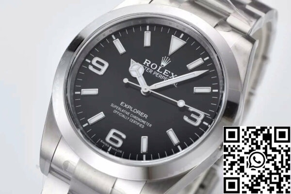 z5754236122669 e0c99571e5b8310329979cf98e911439 Rolex Explorer M214270 -0001 39MM 1:1 Best Edition Czysta Fabryczna Czarna Tarcza 3130 Mechanizm