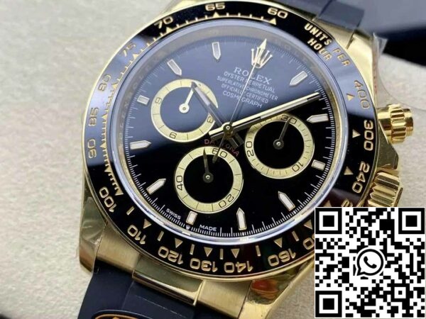 z5754901536165 c3535a7ba89ae1ad7d5c6d211f68023b Rolex Cosmograph Daytona m126518 1:1 Най-добро издание QF Фабрика 4131 Движение Черен циферблат и злато