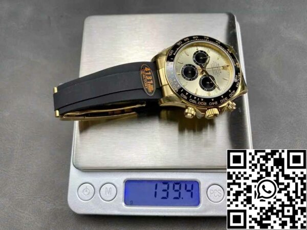 z5754904979925 d398349a0ccecd2d42a35660a09fa594 Rolex Cosmograph Daytona m126518 1:1 Best Edition QF Factory 4131 Movimento Quadrante Giallo