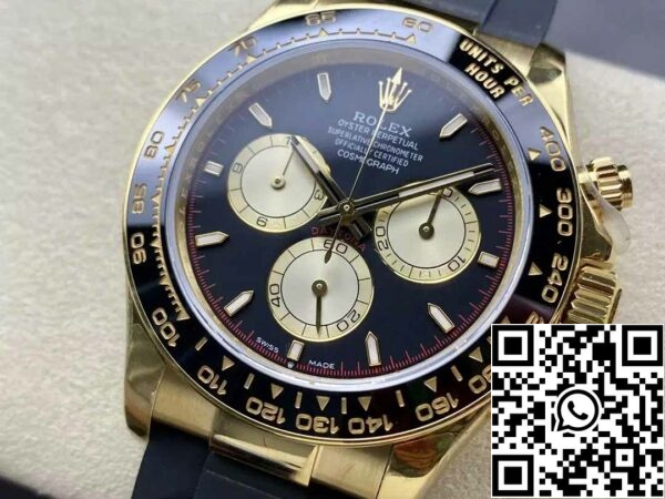 z5754909457054 00b95f56f713b7f9bafd26c9b3fafa95 Rolex Cosmograph Daytona m126518 1:1 Най-добро издание QF Фабрика 4131 Движение черен циферблат и жълто злато