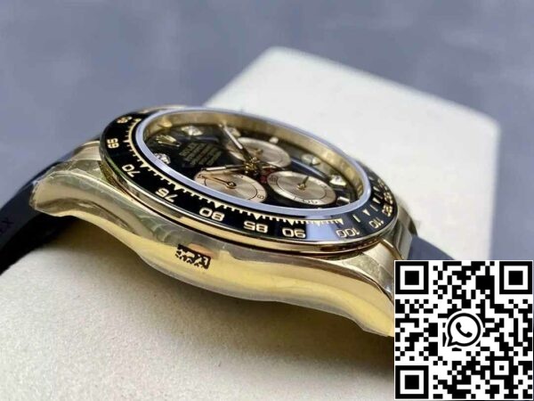 z5754911118897 a83145b13fd55686d0370c603b88336f Rolex Cosmograph Daytona m126515 1:1 Best Edition QF Factory 4131 Uhrwerk Schwarzes Zifferblatt und Rose Gold