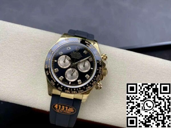 z5754911139465 c14f3bc919a8cda61fc4164419400970 Rolex Cosmograph Daytona m126515 1:1 Best Edition QF Factory 4131 Movement Cadran negru și aur roz