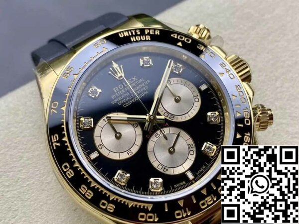 z5754911161700 6025ee8a66e1ee89f1558ccf8ba79092 Rolex Cosmograph Daytona m126515 1:1 Best Edition QF Factory 4131 Movement Cadran negru și aur roz