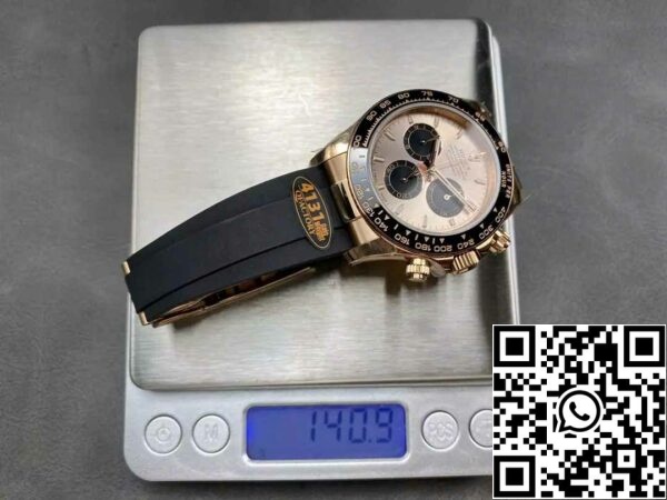 z5754914822602 81bed050b195791ff70c4364bb737432 Rolex Cosmograph Daytona m126515 1:1 Best Edition QF Factory 4131 Mechanizm Różowa Tarcza