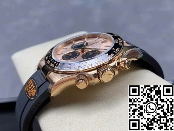 z5754914863252 4d64f5fd9fd96722bbb24ec5f24f2ad7 Rolex Cosmograph Daytona m126515 1:1 Best Edition QF Factory 4131 Movimento Quadrante Rosa