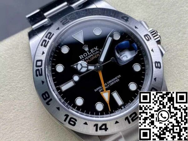 z5755552585550 92ed061e2920422e4c3e485ed873df60 Rolex Explorer II M226570-0002 Moški ure 1: 1 čisto tovarne 3285 gibanje črno Dial