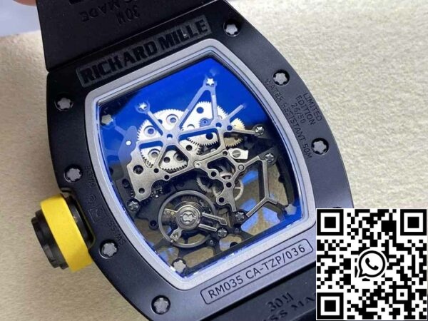 z5755554414325 6a4ec610aaabeaab5349f946413ec5ce Richard Mille RM035 Rafa Americas Edition 1:1 Best Edition Sonic Factory V3 Svart keramik