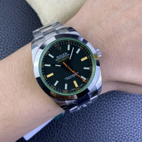 a1672075467683 0516 Rolex Milgauss 116400GV JVS Factory 1:1 Best Edition Swiss ETA3131 Black Dial