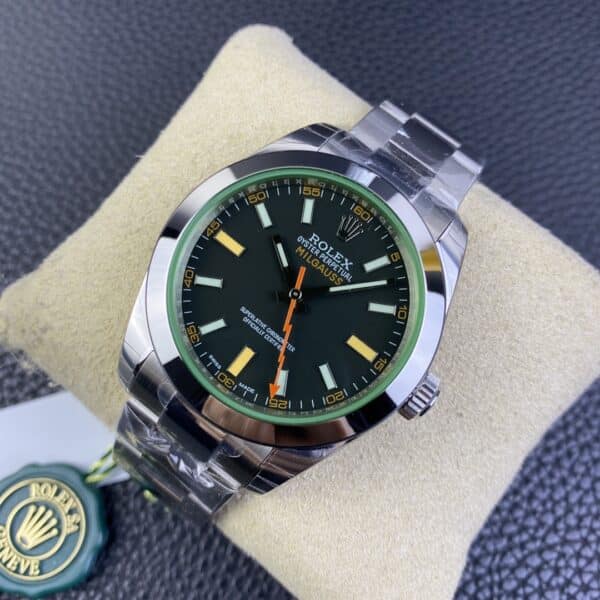 i1671872720 4303 2 Rolex Milgauss 116400GV JVS Factory 1:1 Best Edition Swiss ETA3131 Black Dial