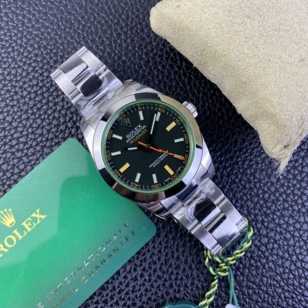 i1671872720 7561 8 Rolex Milgauss 116400GV JVS Factory 1:1 Best Edition Swiss ETA3131 Black Dial