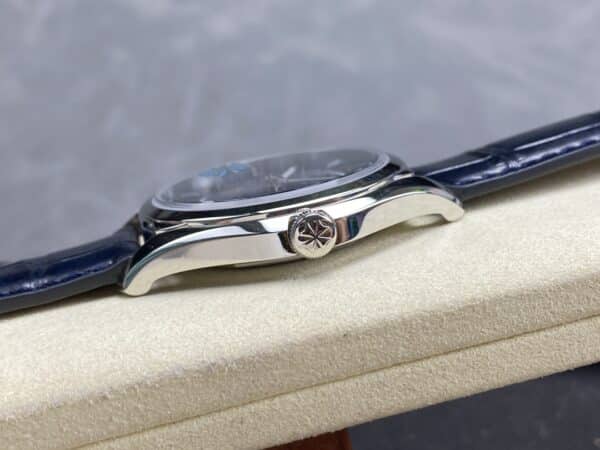 i1724944757 7552 8 Vacheron Constantin Fiftysix 4600E/000A-B487 Blue Dial Silver Case 1:1 Best Clone