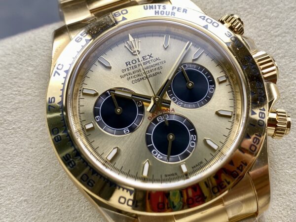 i1726346448 2379 2 Rolex Cosmograph Daytona m126508-0006 Najlepszy klon Czysta fabryka 4131 Mechanizm Żółte złoto