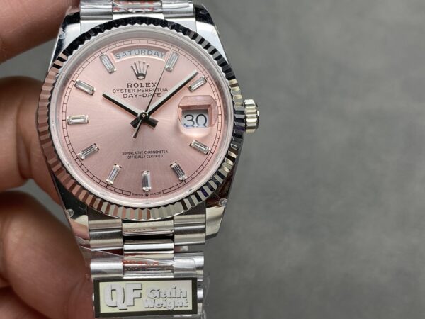 i1724950164 6093 0 Rolex Day Date 128236 QF Factory 1:1 Super Clone Pink Diamond Dial