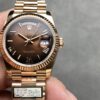 i1724950523 389 0 Rolex Day Date M128235-0075 Numeral Dial QF Factory 1:1 Super Clone Chocolate Dial Rose Gold