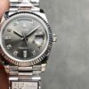 i1724950924 445 0 Rolex Day Date 128236 QF Factory 1:1 Super Clone Grey Diamond dial 36mm