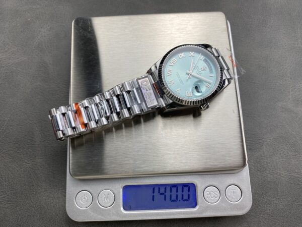 i1724950994 2192 6 Rolex Day Date M128236 QF Factory 1:1 Super Clone Ice Blue Numeral Dial