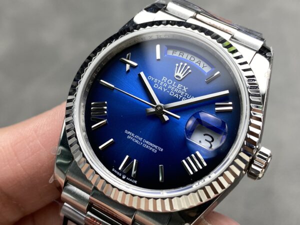 i1724951258 6252 6 Rolex Day Date M128239 QF Factory 1:1 Super Clone Quadrante Blu Ombré