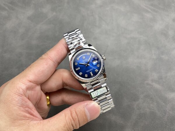 i1724951296 6383 0 Rolex Day Date M128239-0023 128239-0023 QF Factory 1:1 Super Clone Blue Diamond Dial