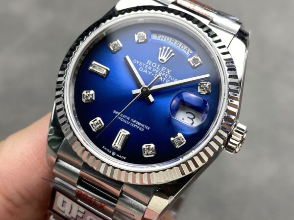 i1724951296 8106 4 Rolex Day Date M128239-0023 128239-0023 QF Factory 1:1 Super Clone Blue Diamond Dial