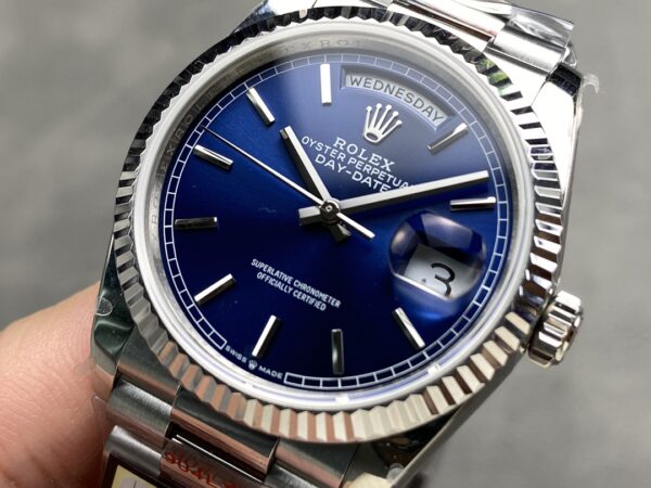 i1724951334 2117 0 Rolex Day Date M128239 QF Factory 1:1 Super Clone Esfera índice azul