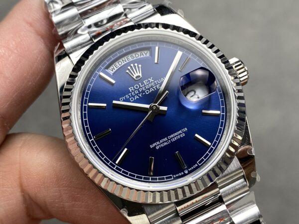 i1724951334 4185 5 Rolex Day Date M128239 QF Factory 1:1 Super Clone Blue Index Dial